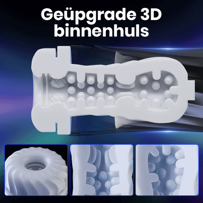 【Gratis verzending】Raketvliegtuigbeker, 3-frequentierotatie, 5-frequentietrilling + telescopisch, verwarmd