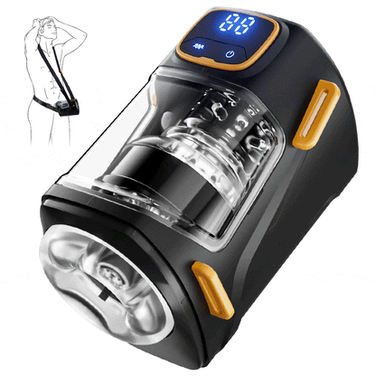 DeepRide X - Wearable Male Stroker Thrusting 300 Thrusts/Min Masturbation Cup