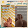 JASMIN - 5,5 lbs dubbele strakke & uitdagende kanalen - Gemakkelijke grip & opberging - Petite Sunny Fitness Girl realistische torso - Masturbator voor mannen