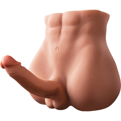 【Gratis verzending】BARTLETT Bruine realistische mannenpop met dildo