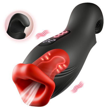 Betovering - 9 Vibraties, 4 Zuigmodi, Klemmende Zuiging, Orale Simulatie Mannen-Masturbator