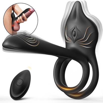 3 in 1 penisring vibrator, G-spot en clitoris stimulator met 10 vibraties, vibrator voor paren met erecties