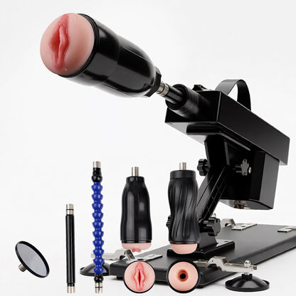 DualStorm - Automatische Stootmasturbator met Dubbele Ingang voor Mannen voor een Realistische Ervaring