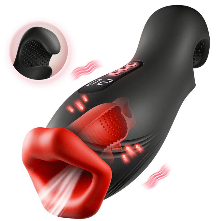 Enchantment - 9 Vibraties, 4 Zuigmodi, Klemmende Zuiging, Orale Simulatie Mannen-Masturbator