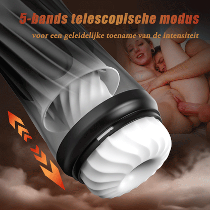 【Gratis verzending】Raketvliegtuigbeker, 3-frequentierotatie, 5-frequentietrilling + telescopisch, verwarmd