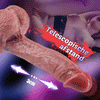 Realistische vibrerende stotende blowjob 24cm siliconen dildo afstandsbediening