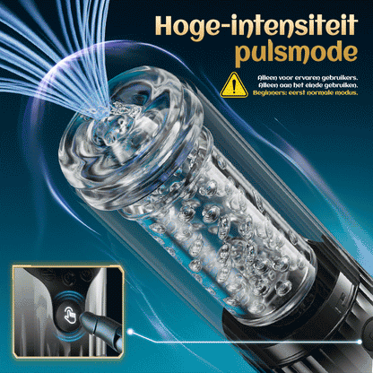 Vortex Male Stroker - 4 krachtige zuigstanden, éénknops boost, eenvoudig te reinigen met gratis glijmiddel