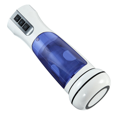 Cosmic Warrior 2 7 Frequentie Verwarmde Vibratie Intrekbare Masturbatie Cup