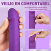 Verbeterde 4,33-inch extra lange dildo met 145° verstelbare basis, verwarmings- en trilfunctie