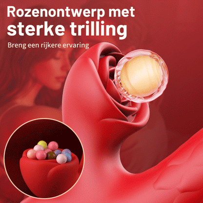 Acmejoy - 7 Vibrator G -platig stimulerend met roze clitoris die duwt