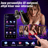 Nex - App-gestuurde interactieve masturbatorcup, 10 vibratiemodi & 10 zuigermodi, 360° strakke omsluiting