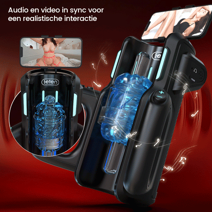 【Gratis verzending】LETEN 10 Krachtige motormasturbator met hoge snelheid en telefoonhouder