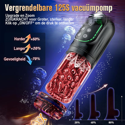 Cinder – Stotende, roterende, zuigende, vibrerende en likkende blowjob-stroker