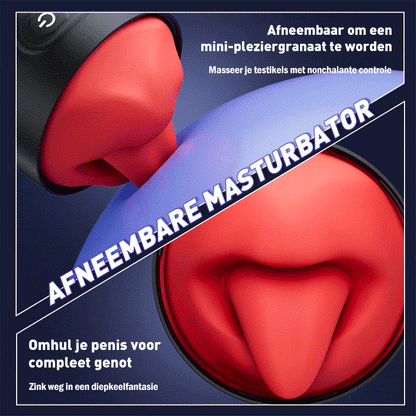 Orale sex-Banshee-Masturbator 4 in 1，Verwisselbaar，9Keer 9Vibratie，IPX7