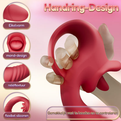 Posy – Upgrade 2.0 Clitorale Vibrator met Taallikfunctie en Stotende G-Spot Stimulatie voor Stellen