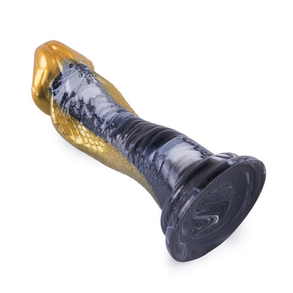Fantasienacht: Realistische handbediende dildo in de vorm van een exotische slang