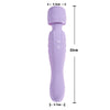 Dual Head AV Stick Clitoris Tepel Vibrator Paars