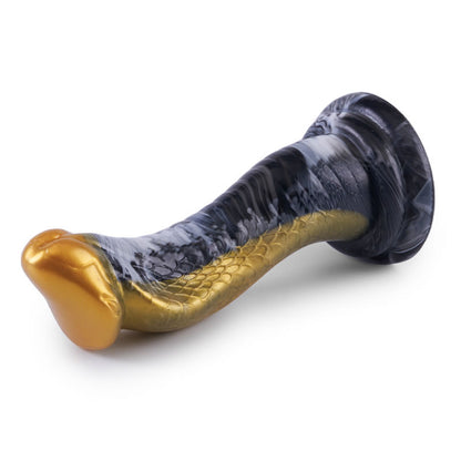 Fantasienacht: Realistische handbediende dildo in de vorm van een exotische slang