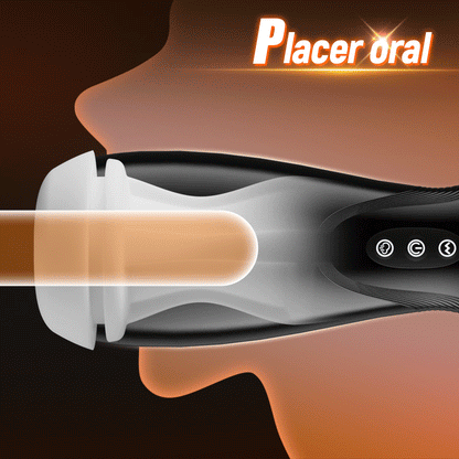 SolaceX - 8 Succion 10 Vibratie One Touch Orgasme Digitaal Vacuüm Masturbator