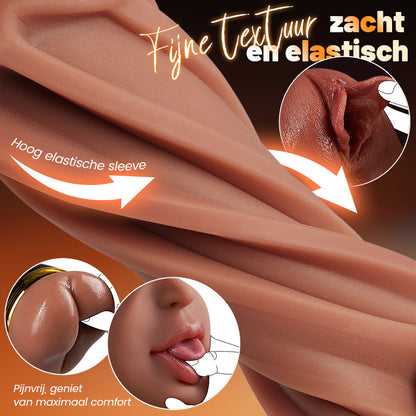 Bestvibe Pro‑ 3 verwisselbare hulzen, drie unieke genotsbelevingen, mannelijke masturbator, 5 zuig‑ & 10 trillingsmodi