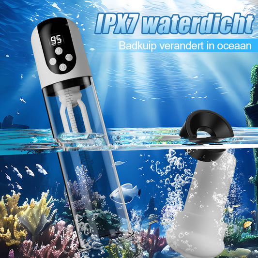 Wave - 5 Zuigmodi 9 Vibratiemodi Vacuümzuiging Glansmassager Penispomp