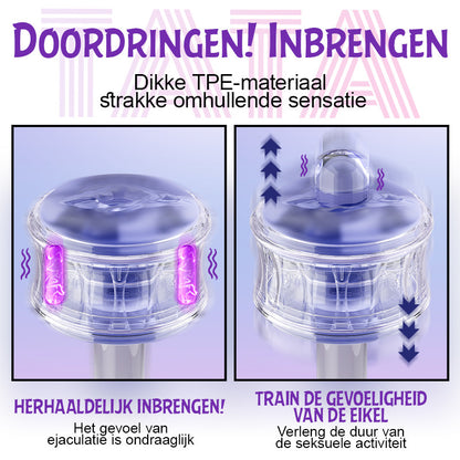 DOIFX-Pocket Girl 5 soorten vibraties Vagina + anus dubbele opening Mannelijk masturbatieapparaat