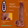 CUPIDO Realistische Dildo 9 Vibratie 3 Telescopische Schommel  Verwarming 22.5CM