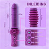 Verbeterde 4,33-inch extra lange dildo met 145° verstelbare basis, verwarmings- en trilfunctie