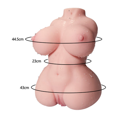 DONNA 3,5KG 10-Frequentie Dubbele Vibratie 3-in-1 Realistische Sekspoppen