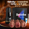 Bestvibe Pro‑ 3 verwisselbare hulzen, drie unieke genotsbelevingen, mannelijke masturbator, 5 zuig‑ & 10 trillingsmodi