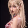 Cherry -- 148CM blonde bruine ogen bloemblaadjesmeisjespop, de ultieme keuze voor seks 40KG