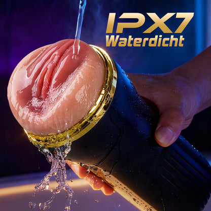 【Black Friday Bestseller】5 Zuigen 10 Vibrerende Gesimuleerde Vagina Ingang Mannelijke Masturbatie Cups