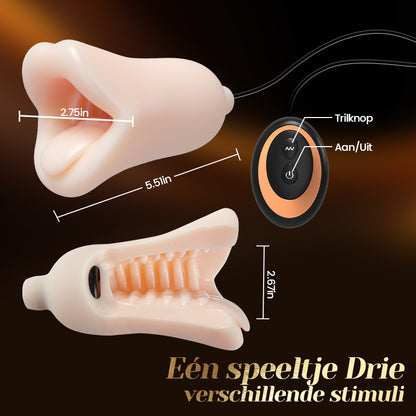 Reina - 10 vibraties eikel trainer Orale seks Precisietraining