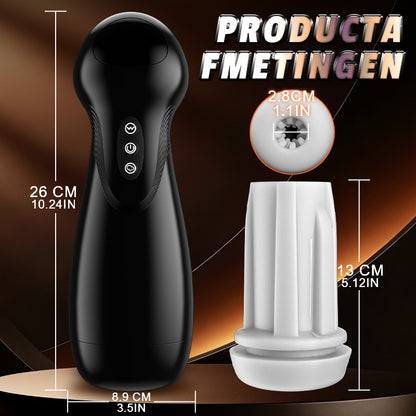 Evolution-8 Succion 10 Vibratie One Touch Orgasme Digitaal Vacuüm Masturbator