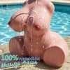 Elira - Ultra-lichte 2,75 kg waterdichte silicone S-curve torso masturbator met dubbele kanalen, stabiele rear-entry ondersteuning &