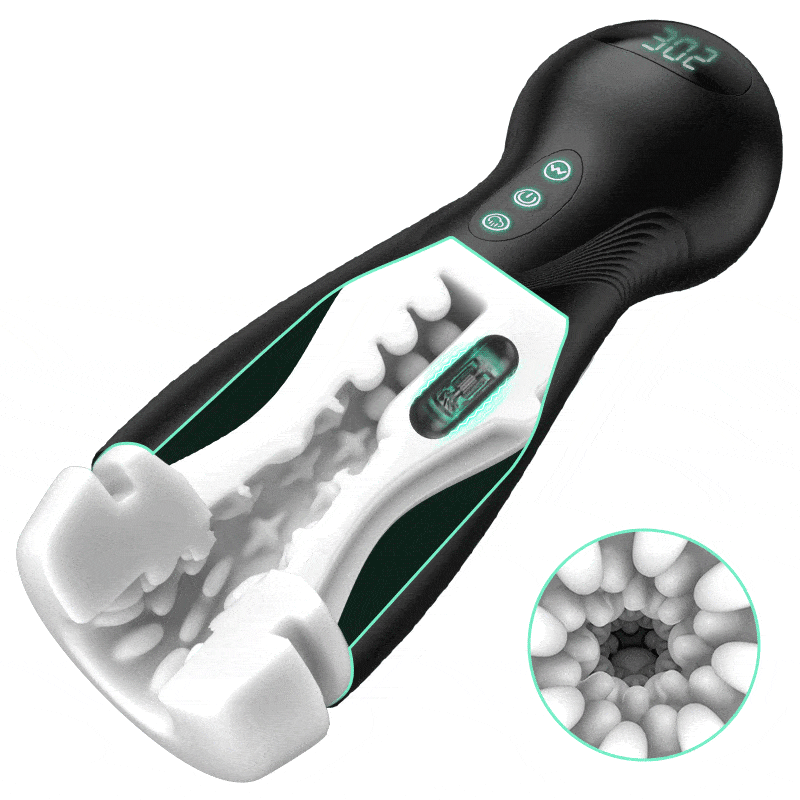 Evolution-8 Succion 10 Vibratie One Touch Orgasme Digitaal Vacuüm Masturbator