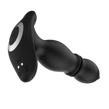 2 IN 1 Prostaat Anaalplug 9 Schokmodi 9 Vibratiemodi 14.5CM