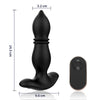 2 IN 1 Prostaat Anaalplug 9 Schokmodi 9 Vibratiemodi 14.5CM