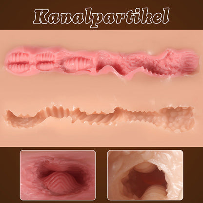 【Anbei】Mooi en verleidelijk poesje, realistische tweekanaals masturbator
